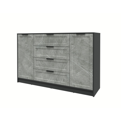 Тумба Тренд КТ-Т160 (Антрацит ЛДСП/ Керамика ЛМДФ) Ш1600 В1020 Г451 Тумба Тренд КТ-Т160 (Антрацит ЛДСП/ Керамика ЛМДФ) Ш1600 В1020 Г451